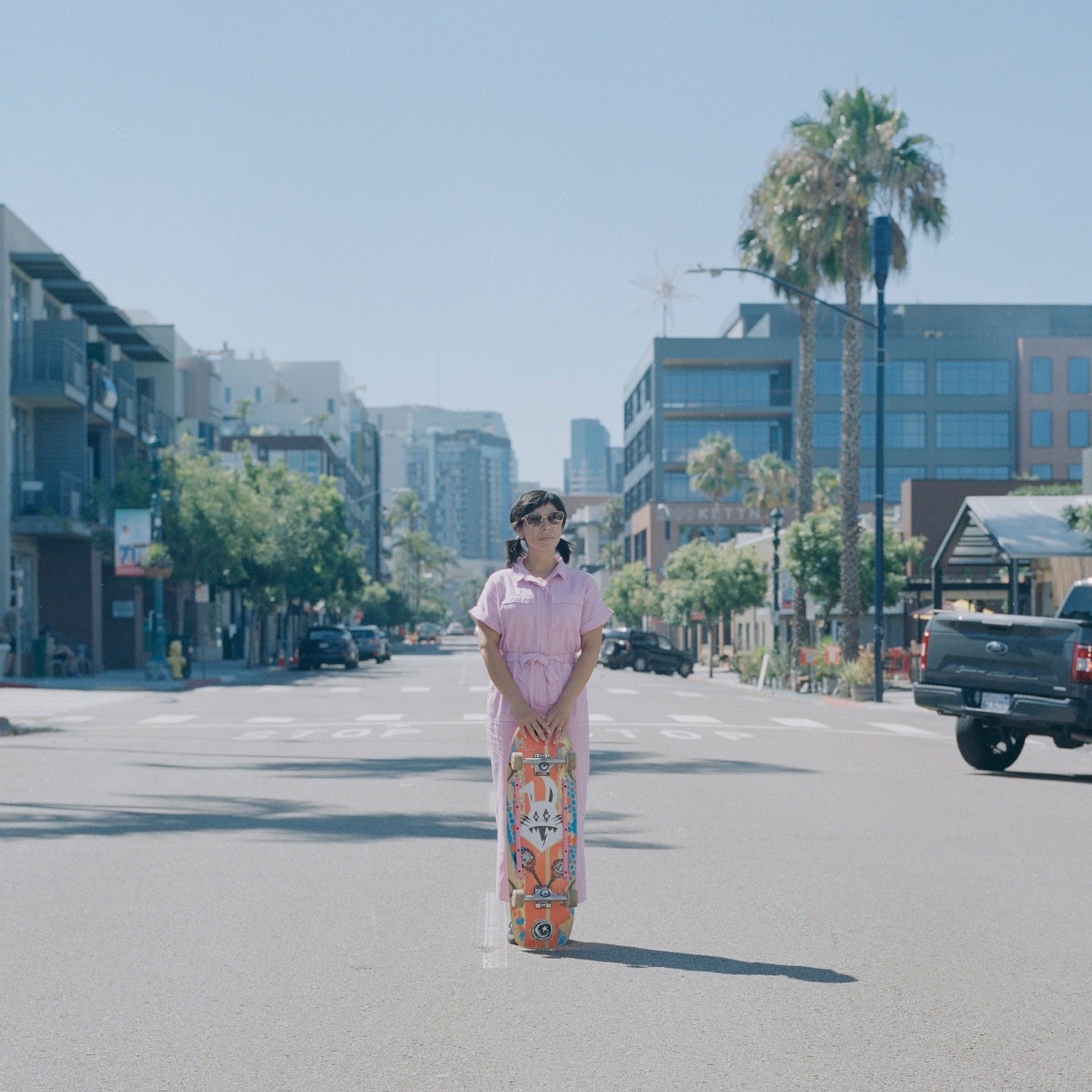 San Diego Film portraits by photographer Iz Castillo for his series "Portraits on Kettner" in Little Italy featuring Lety Beers