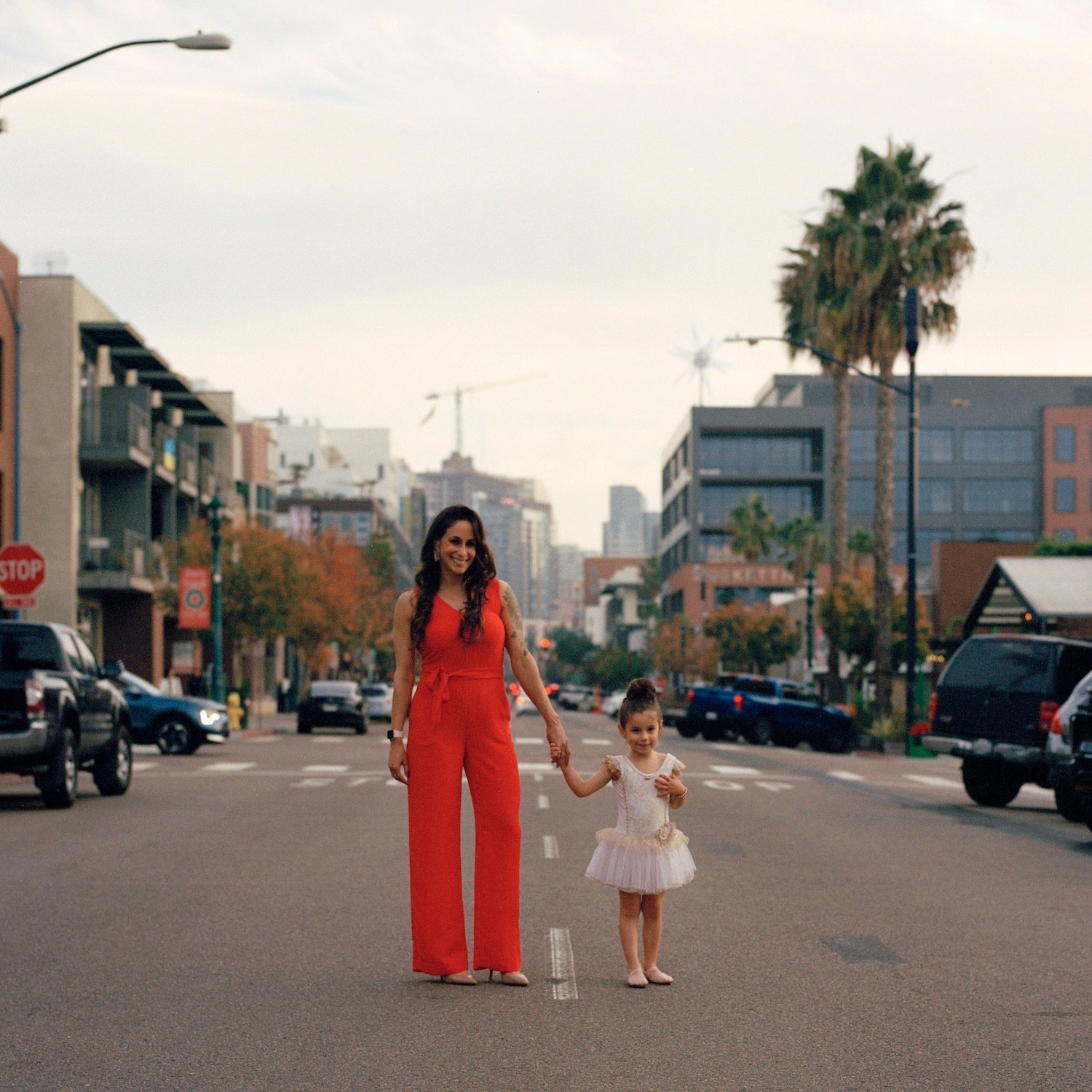 San Diego Film portraits by photographer Iz Castillo for his series "Portraits on Kettner" featuring Sofía Tannenhaus & Elena