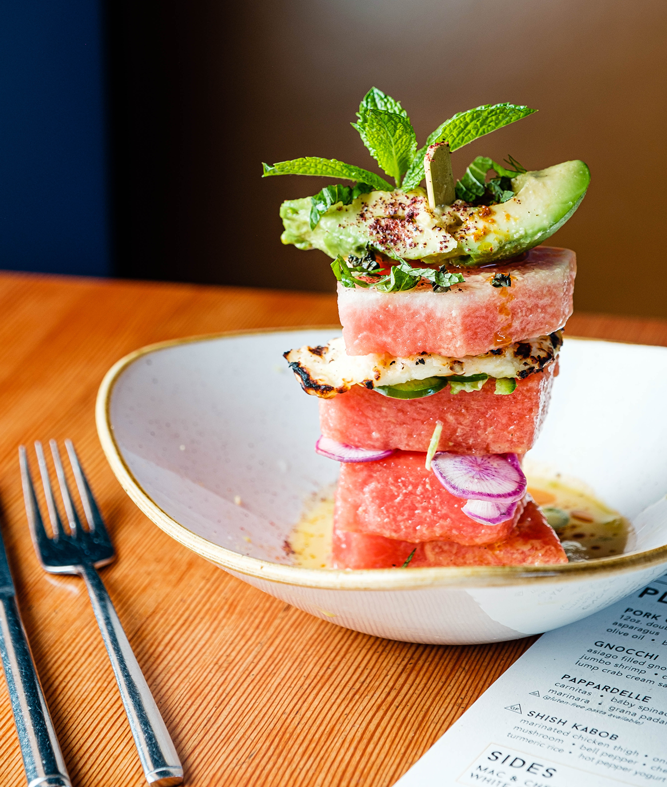 Watermelon Stack from San Diego restaurant Madison on Park in University Heights