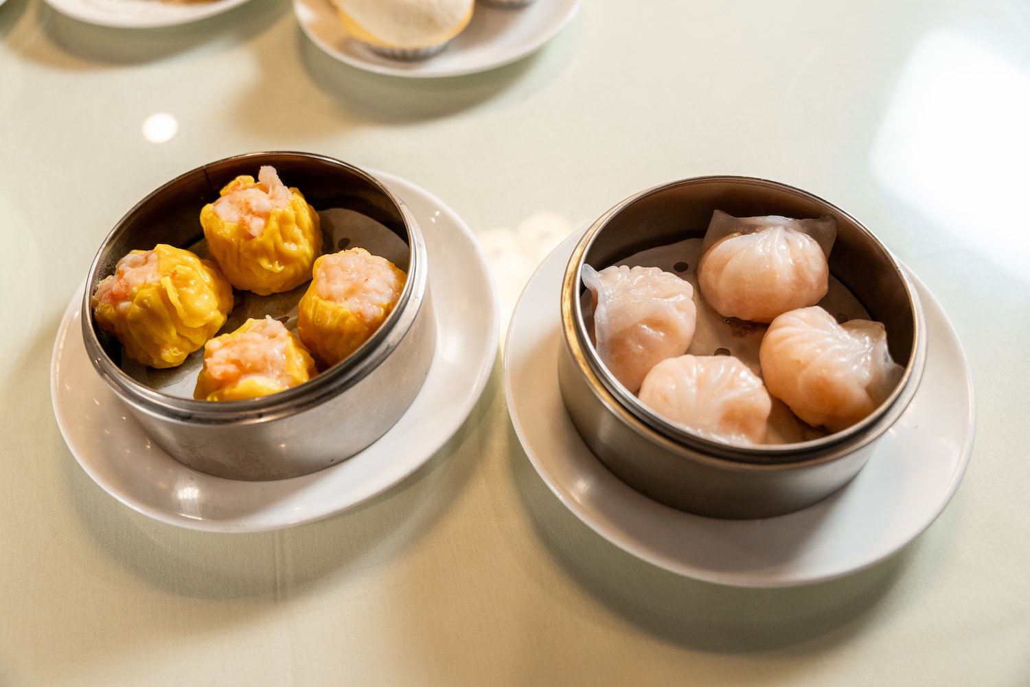 Dumplings from dim sum restaurant Diamond Palace in City Heights