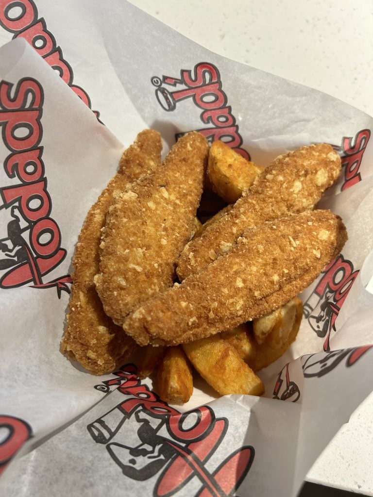 Chicken Tenders from San Diego burger joint Hodad's in Ocean Beach