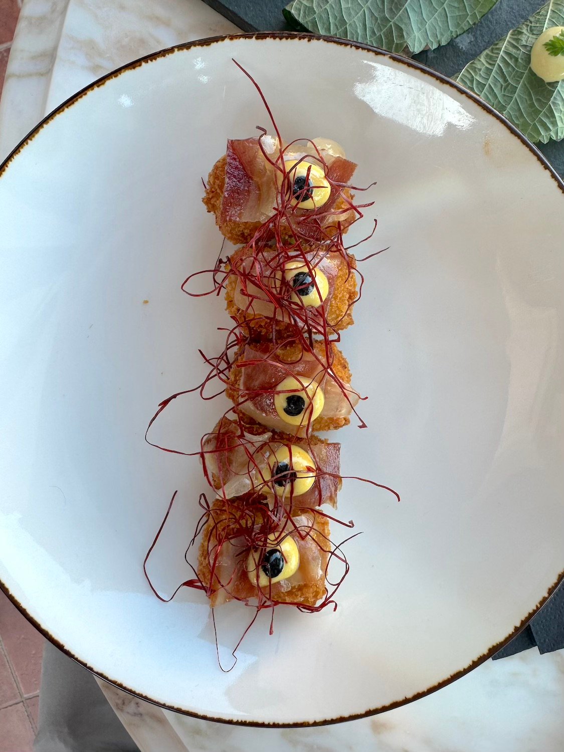 Potato Croquette from San Diego restaurant Lobby Lounge at the Fairmont Grand Del Mar