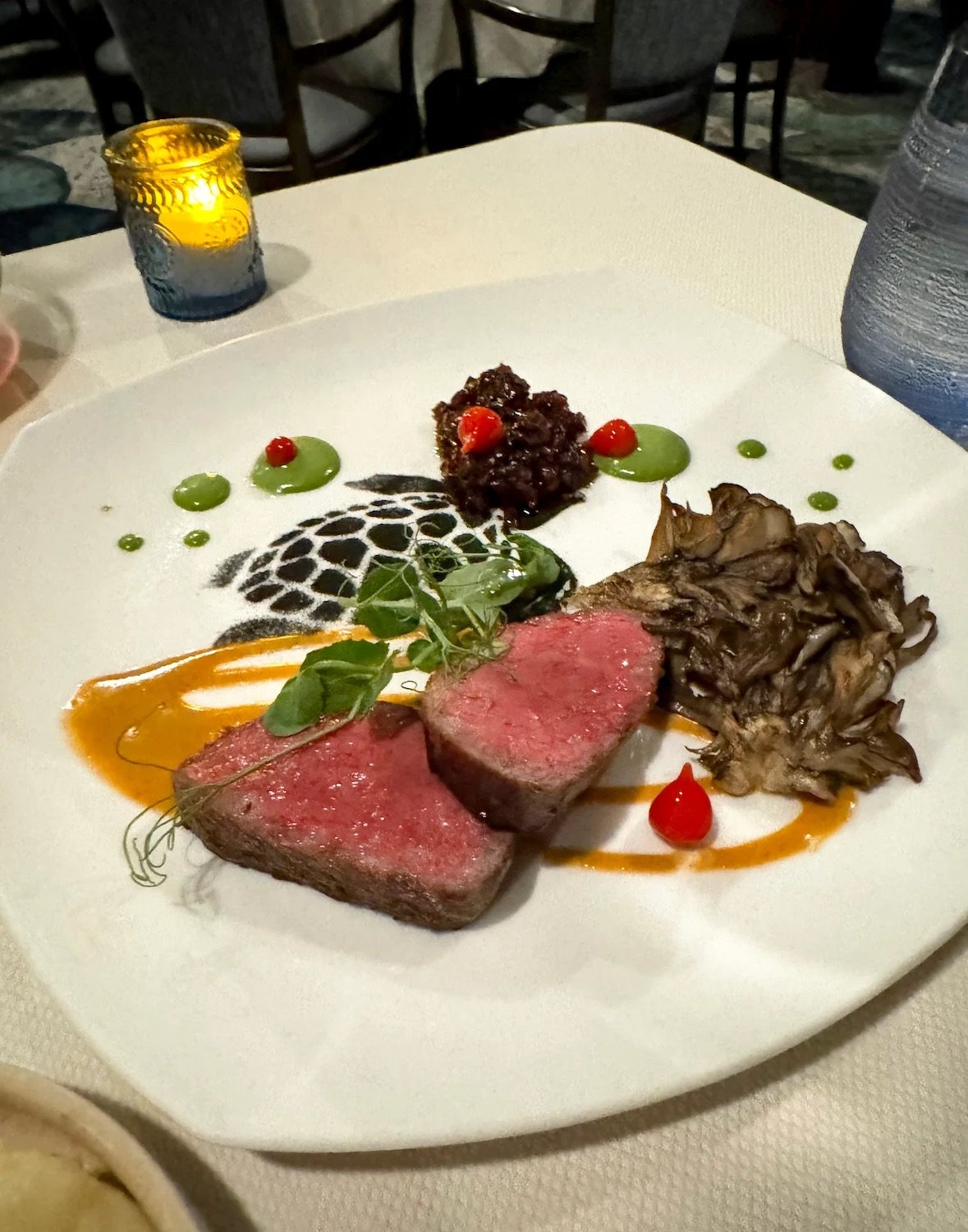 Japanese A5 Wagyu Strip Steak from San Diego restaurant The Marine Room in La Jolla