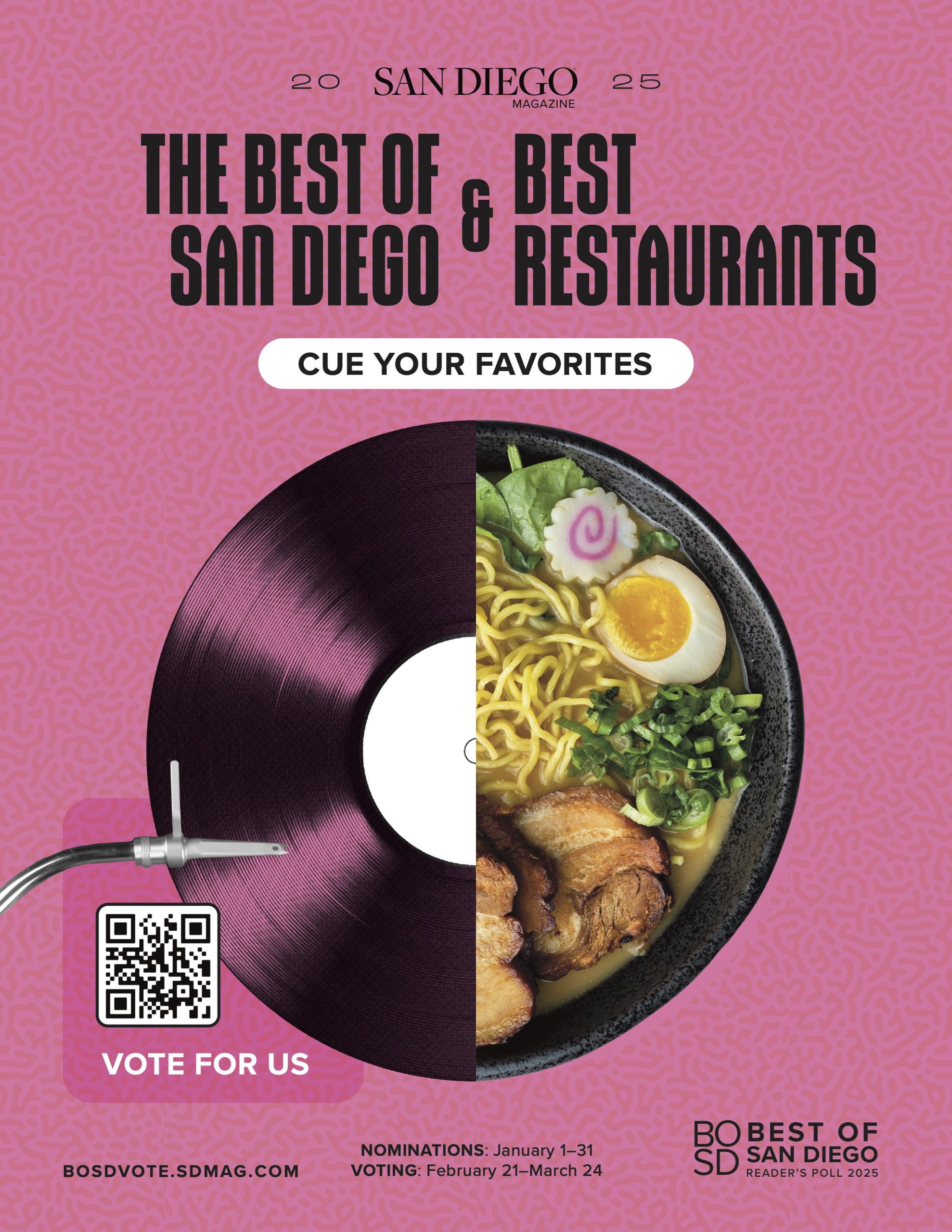 San Diego Magazine Best Restaurants & Best of San Diego Marketing toolkit poster