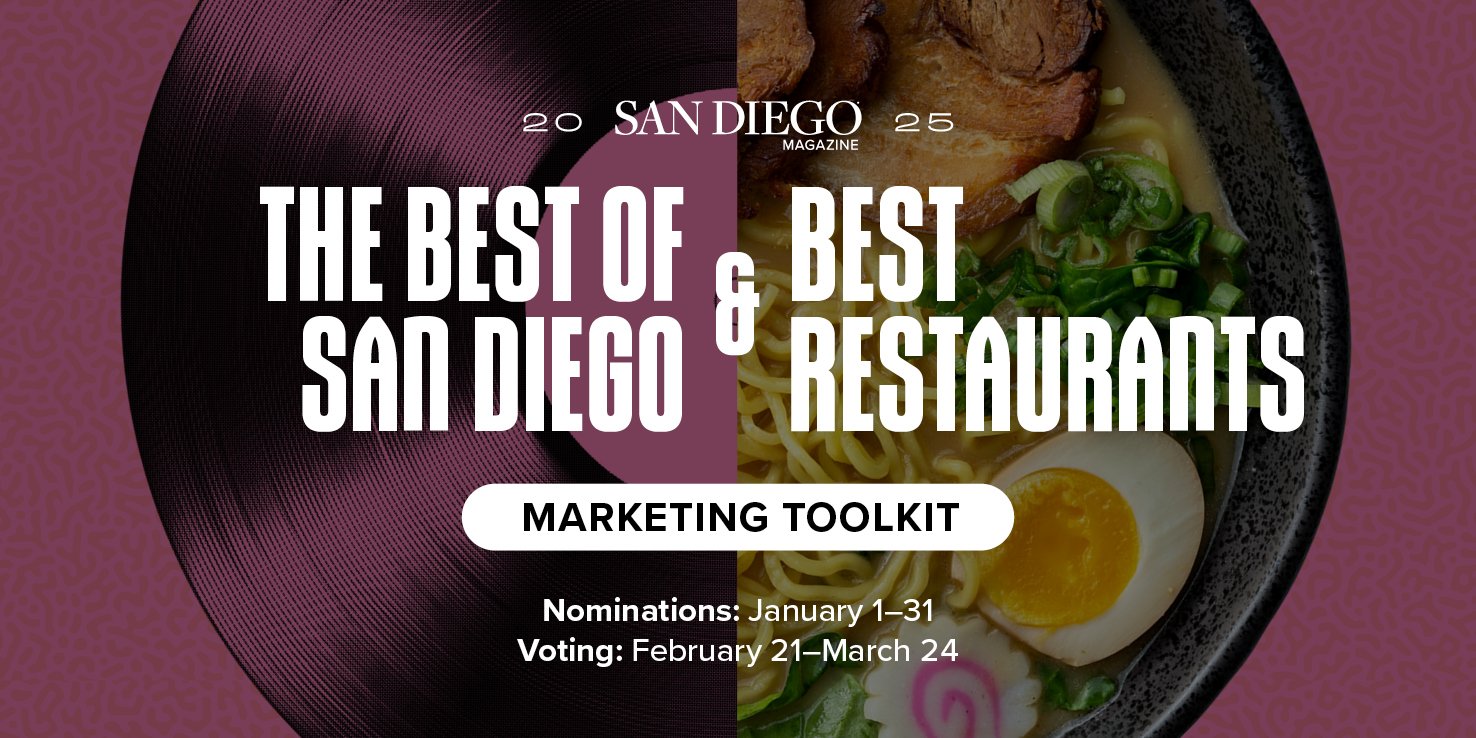 San Diego Magazine's Best of San Diego 2025 & Best Restaurants 2025 Marketing Kit