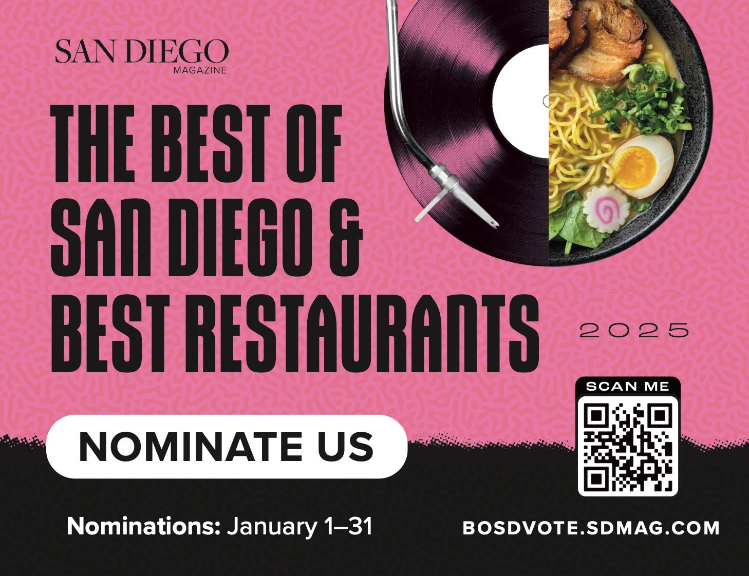 San Diego Magazine Best Restaurants & Best of San Diego Marketing toolkit QR code