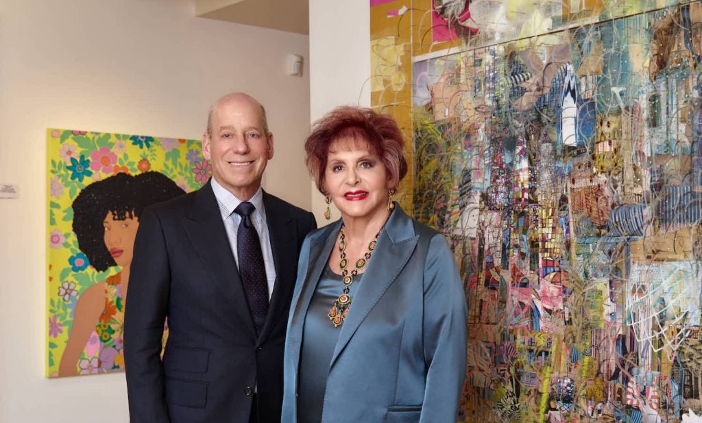 Steven and Iris Strauss in the converted Rancho Santa Fe home that currently holds the Strauss Family Foundation