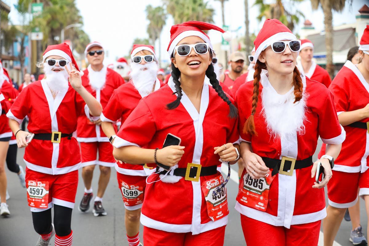 San Diego sports events this month including the San Diego Santa Run 5K running race on December 14, 2024