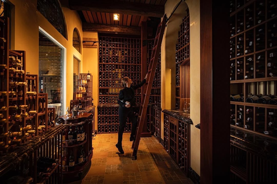 Interior of Three-star Michelin restaurant Addison in Del Mar where Victoria O'Bryan was head sommelier