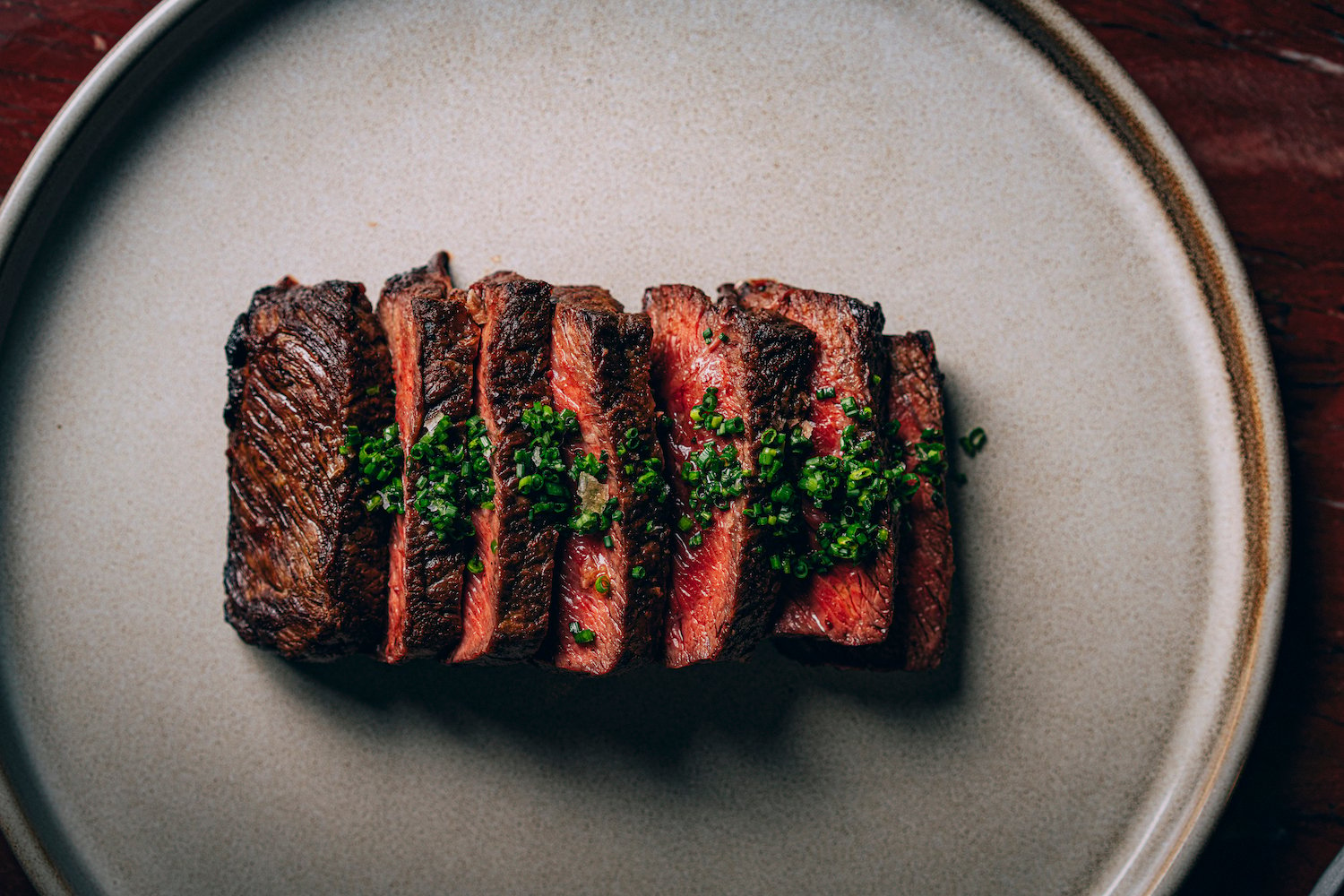 Steak from San Diego French restaurant Le Coq in La Jolla