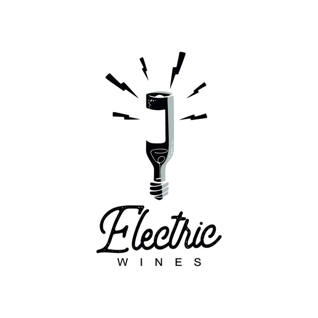 Logo for new Hillcrest wine shop Electric Wines founded by former Addison sommelier Victoria O'Bryan