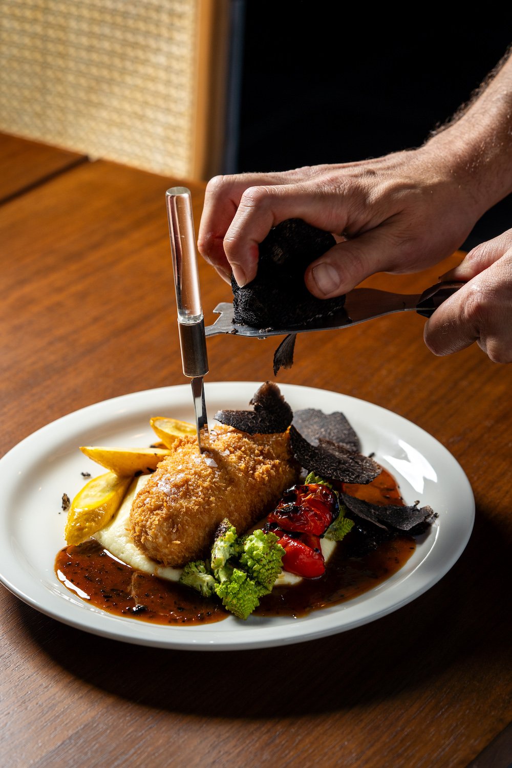 Chicken Kiev dish from San Diego restaurant Ponyboy at The Pearl Hotel in Point Loma