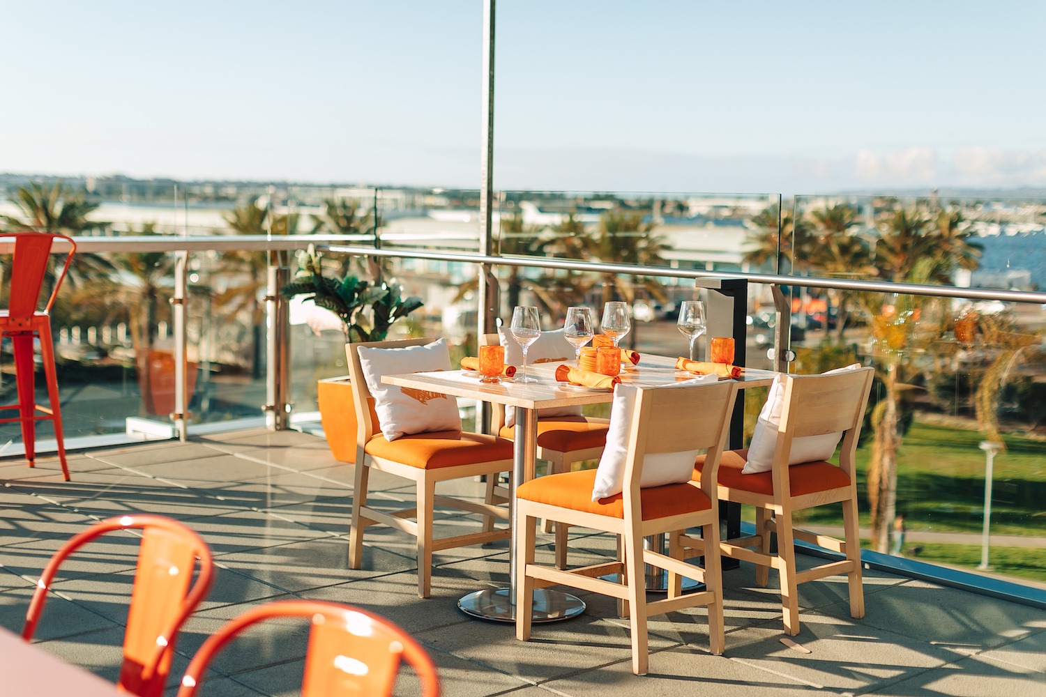 San Diego rooftop restaurant and bar Garibaldi in downtown offering a Valentine's Day dinner special