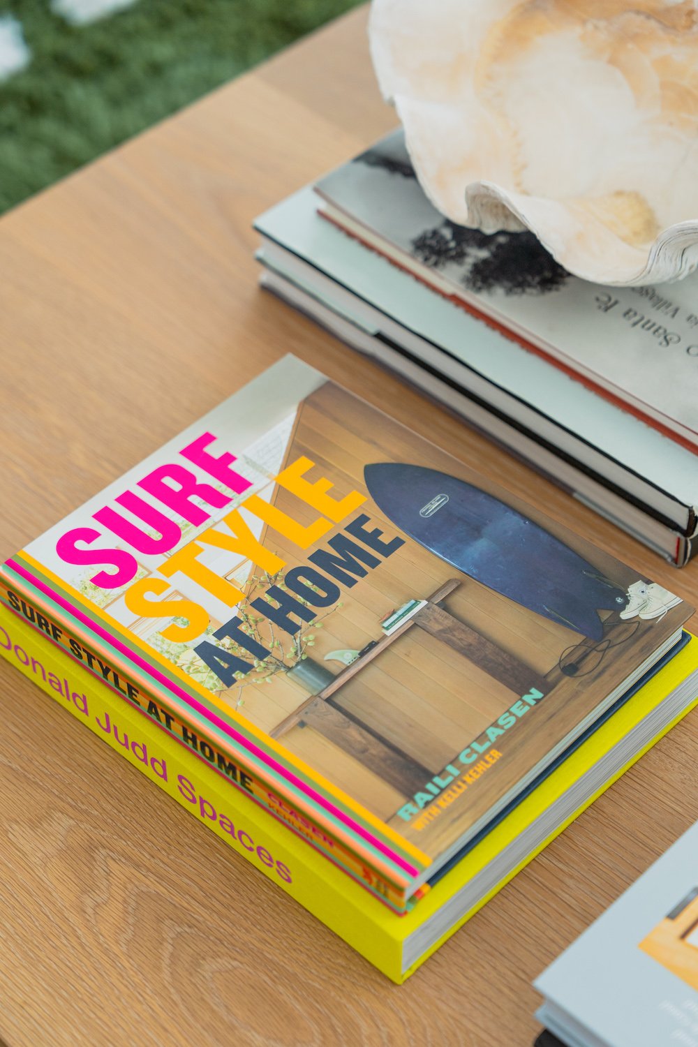 San Diego designer Raili Clasen's book "Surf Style at Home" featuring her work