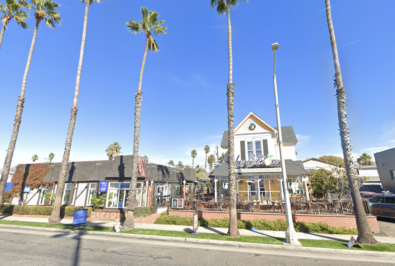 Exterior of new San Diego restaurant The Victorian at Hill Street in Oceanside located at the historic Wetzel House