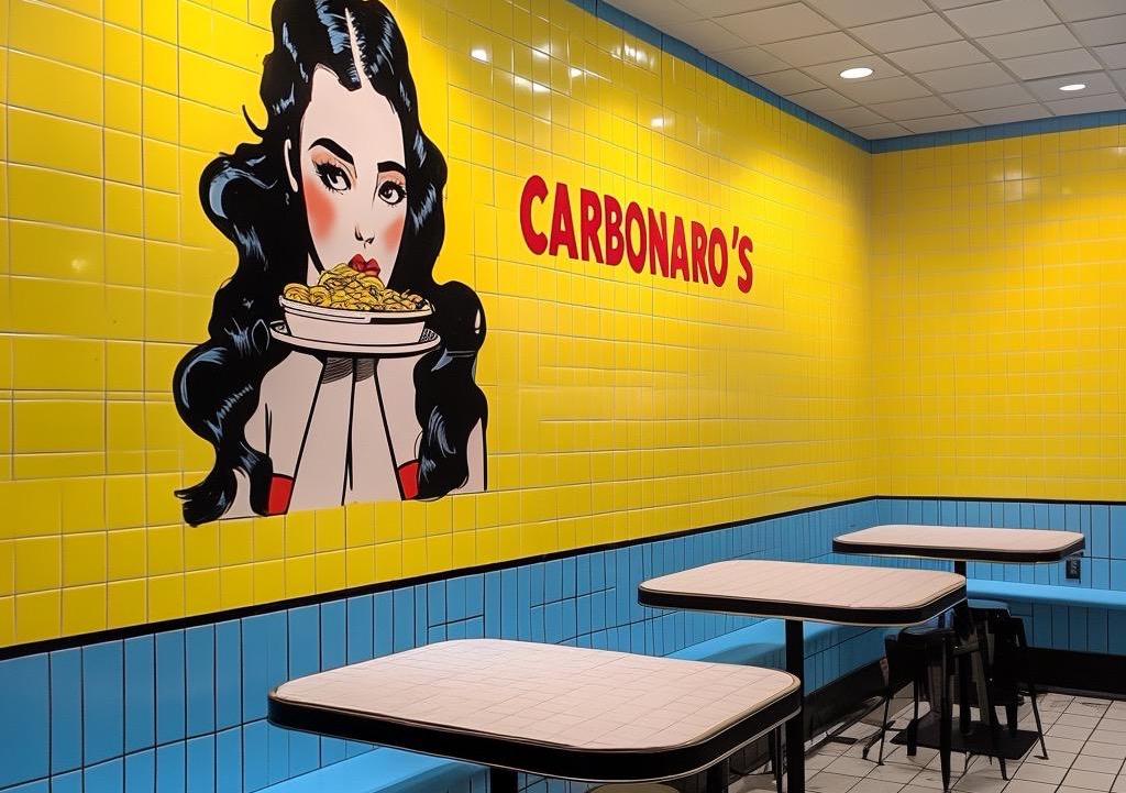 Interior of new San Diego restaurant Carbonaro's in College Area