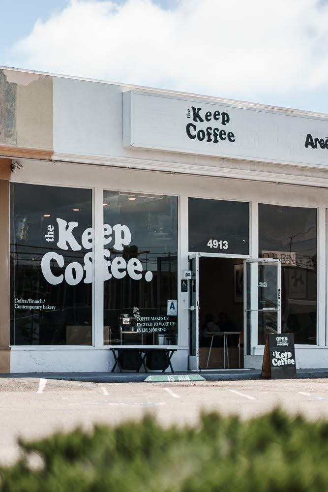 Exterior of San Diego coffee and pastry shop Keep Coffee in the Convoy District