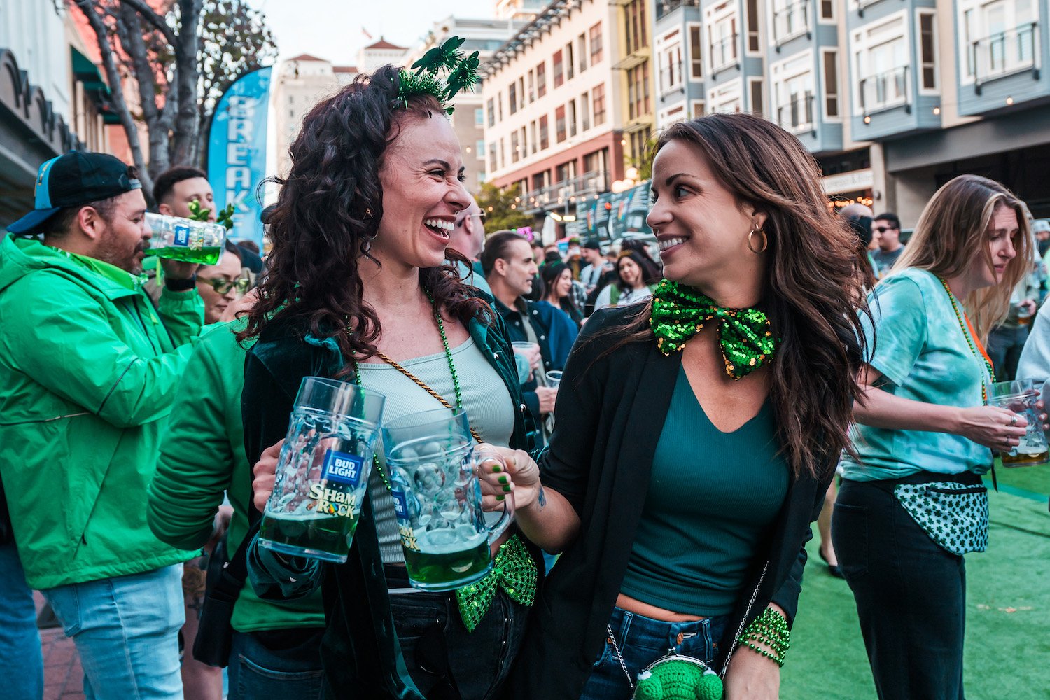 Things to do in San Diego this month, March 2025 featuring the ShamROCK festival in the Gaslamp Quarter downtown