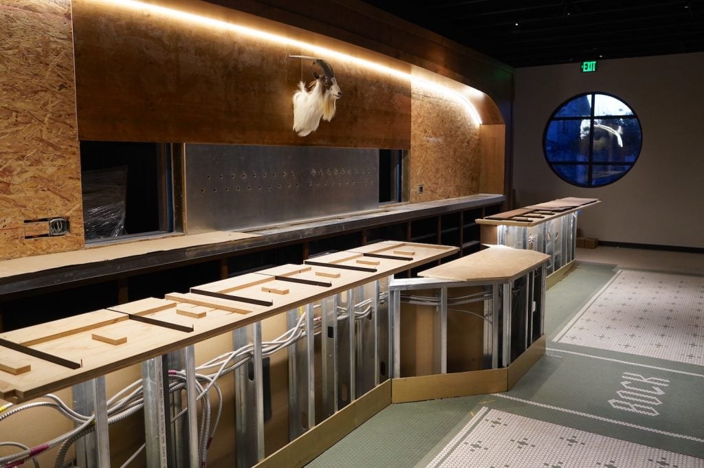 Interior of new San Diego brewery bar Bock in South Park