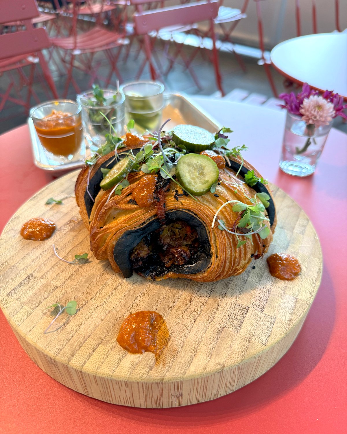 Bibimbap Croissant from San Diego restaurant Izola