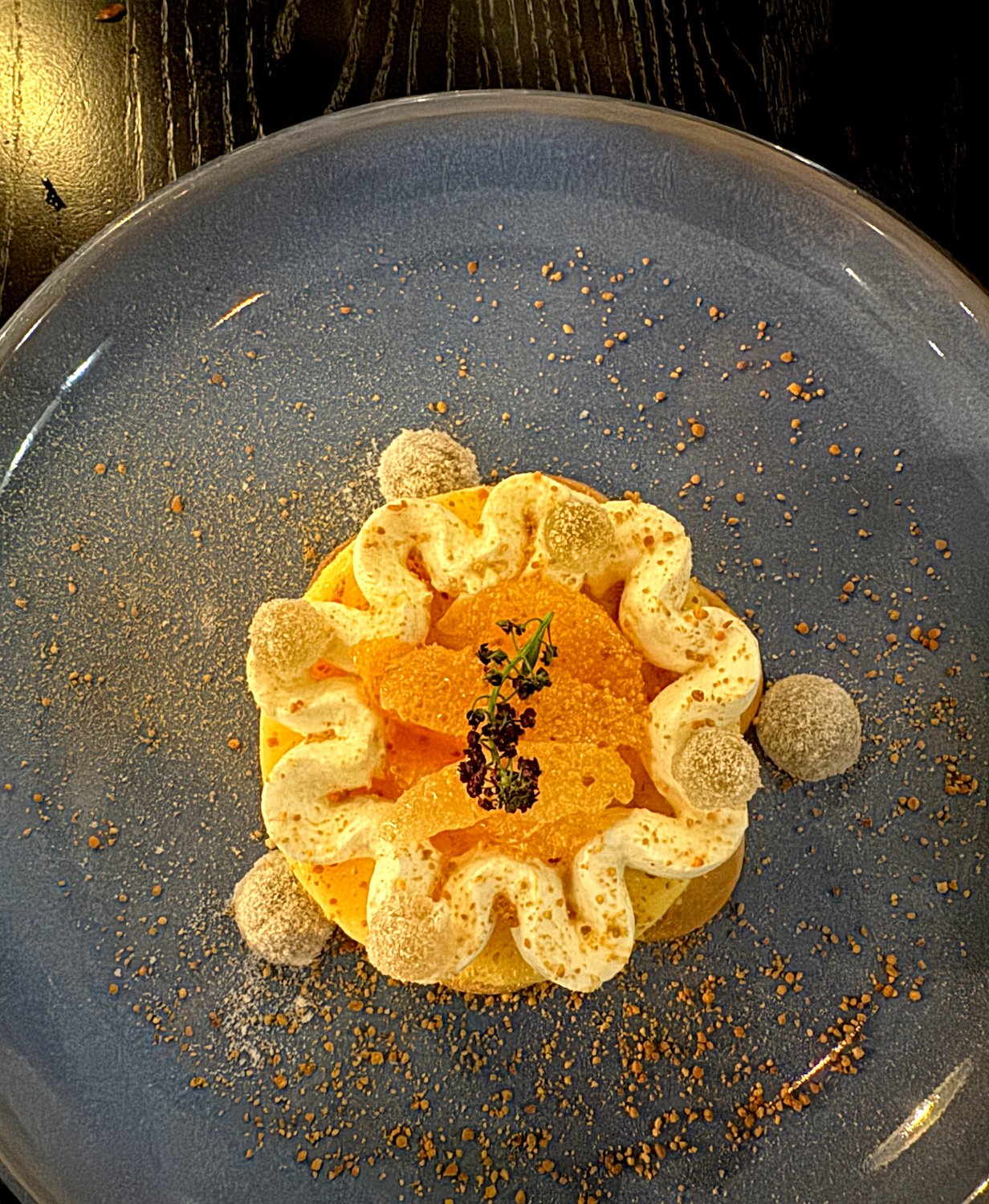 Yuzu Pie from San Diego restaurant Lionfish Modern Coastal Cuisine in downtown