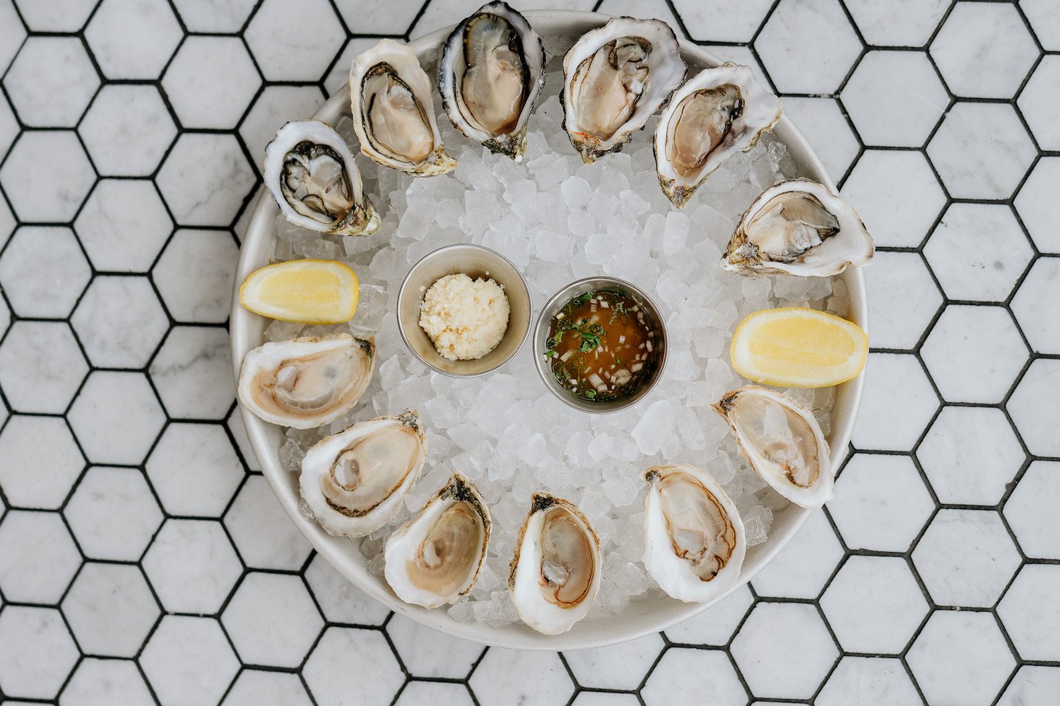 Aphrodisiac food featuring Rare Society's Gold Oyster plate