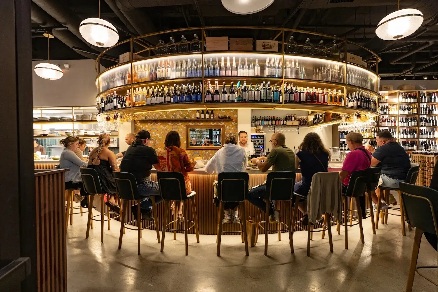 Interior of San Diego restaurant and wine bar Finca in North Park 