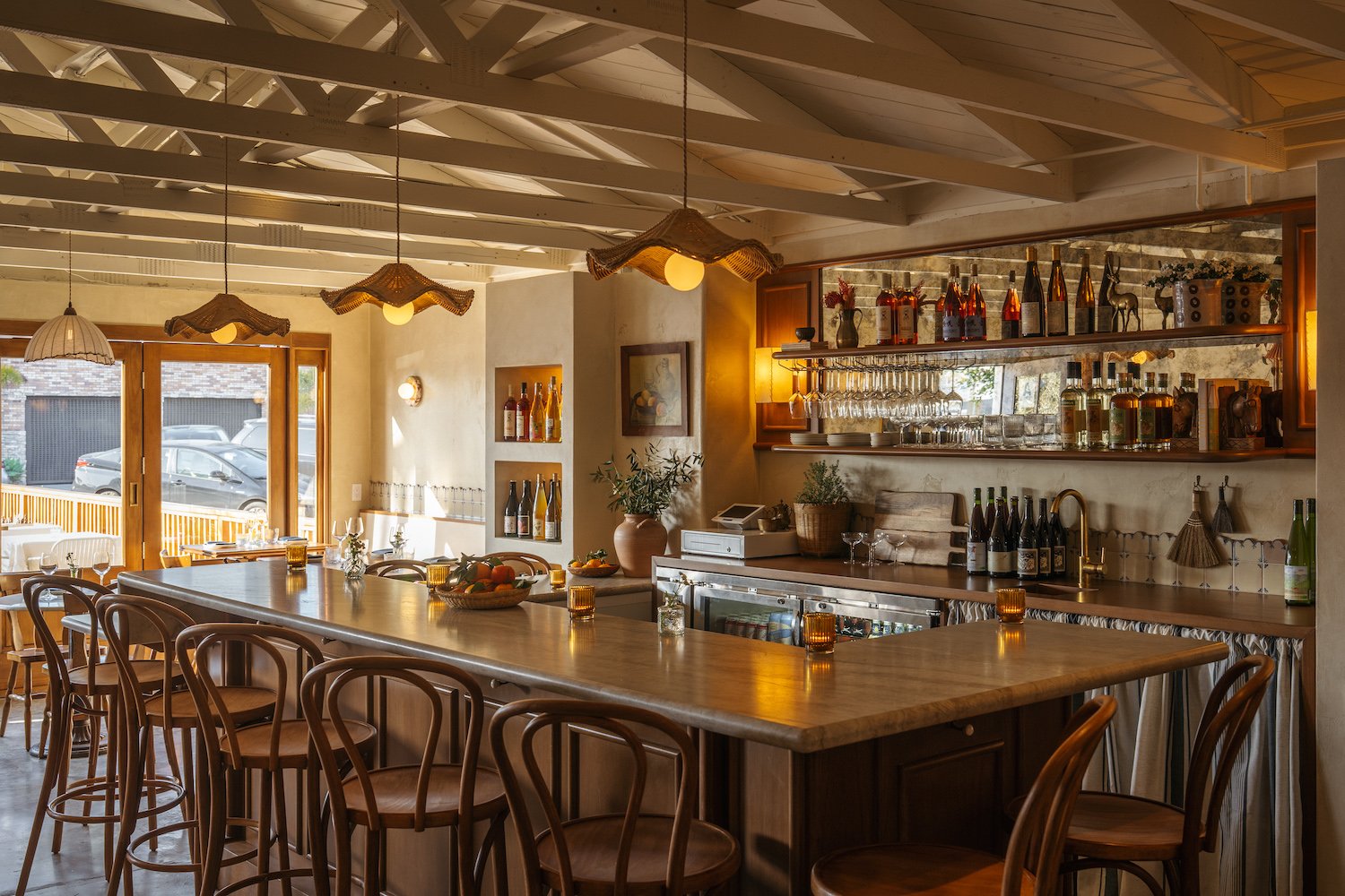 Interior of new San Diego wine bar Little Victor Wine Bar located in Carlsbad