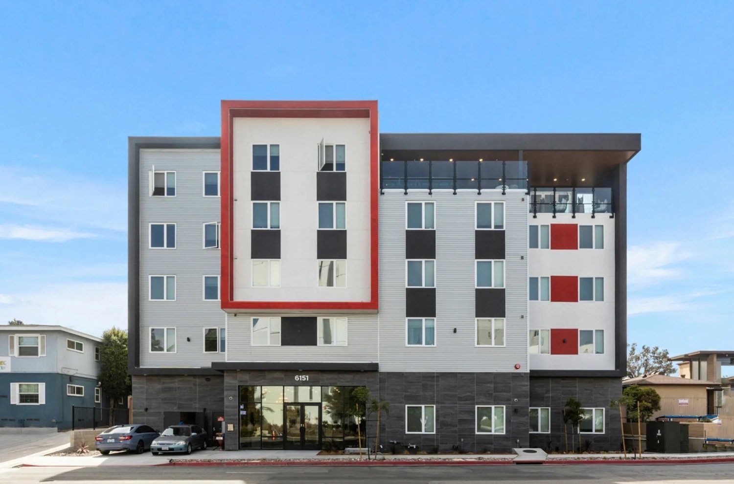 New San Diego State University off-site student housing building Stateside
