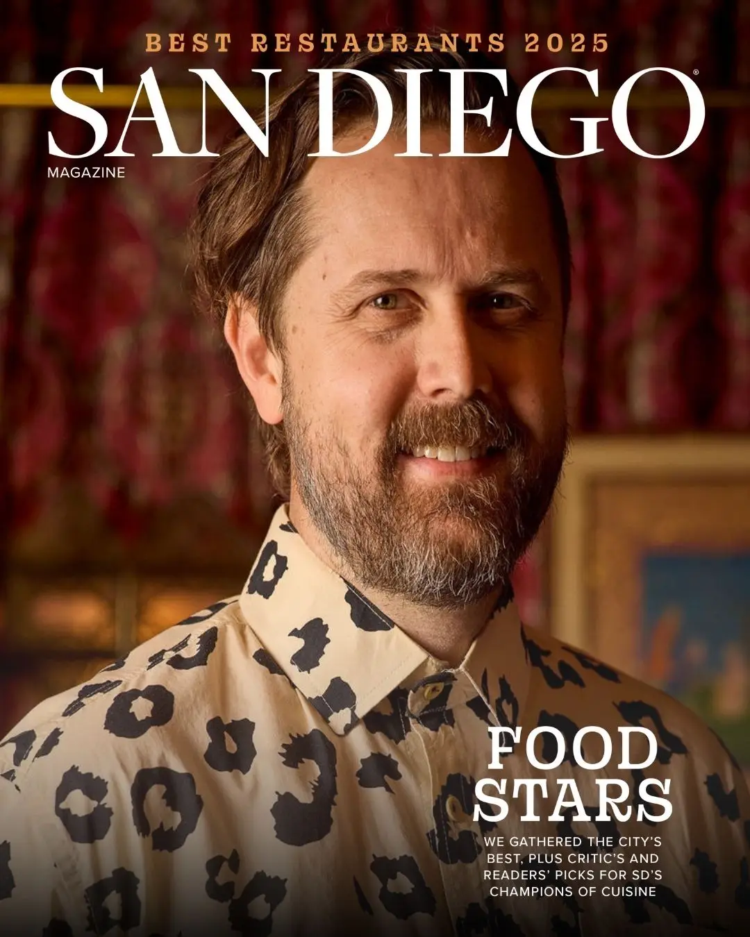San Diego Magazine's 2025 Best Restaurants Edition cover shoot featuring Kory Stetina of Kindred/Mothership/Vulture/Dreamboat