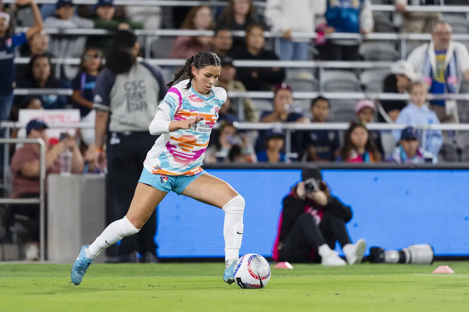 San Diego Wave soccer player Melanie Barcenas who was the youngest signee in the history of the NWSL