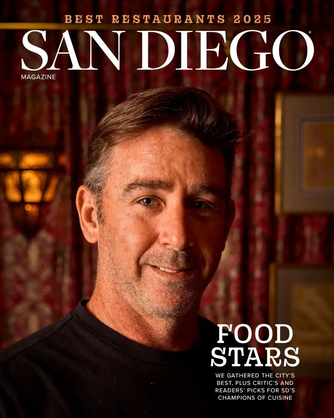 San Diego Magazine's 2025 Best Restaurants Edition cover shoot featuring Ryan Johnston of Gravity Heights/Catania