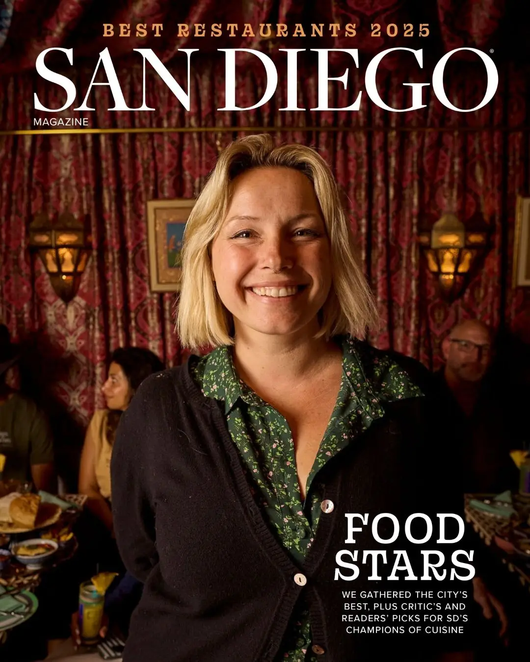 San Diego Magazine's 2025 Best Restaurants Edition cover shoot featuring Crystal White of Wayfarer Bread