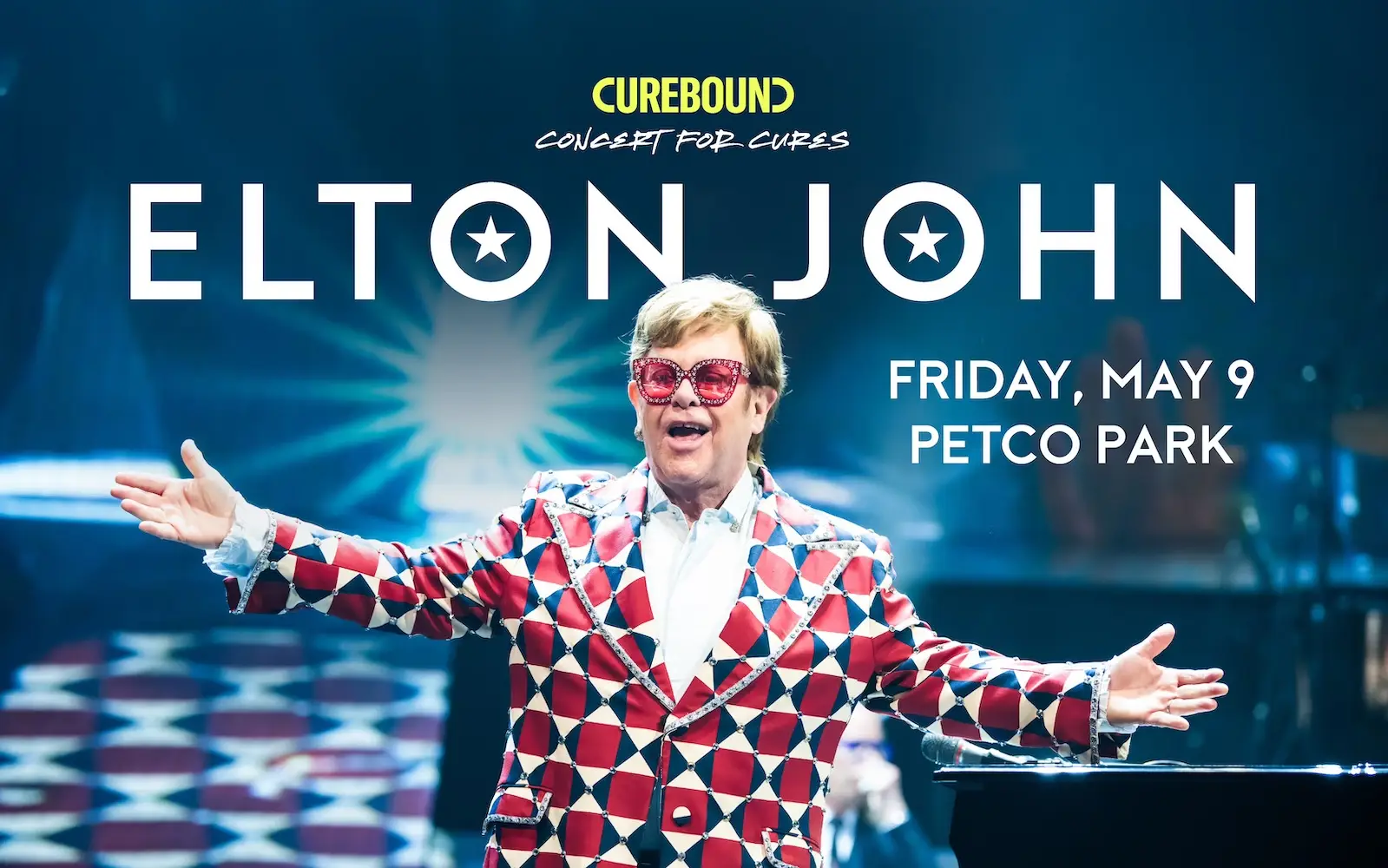 Fun things to do in San Diego this weekend May 7-11, 2025 featuring Curebound Concert For Cures: Elton John at Petco Park