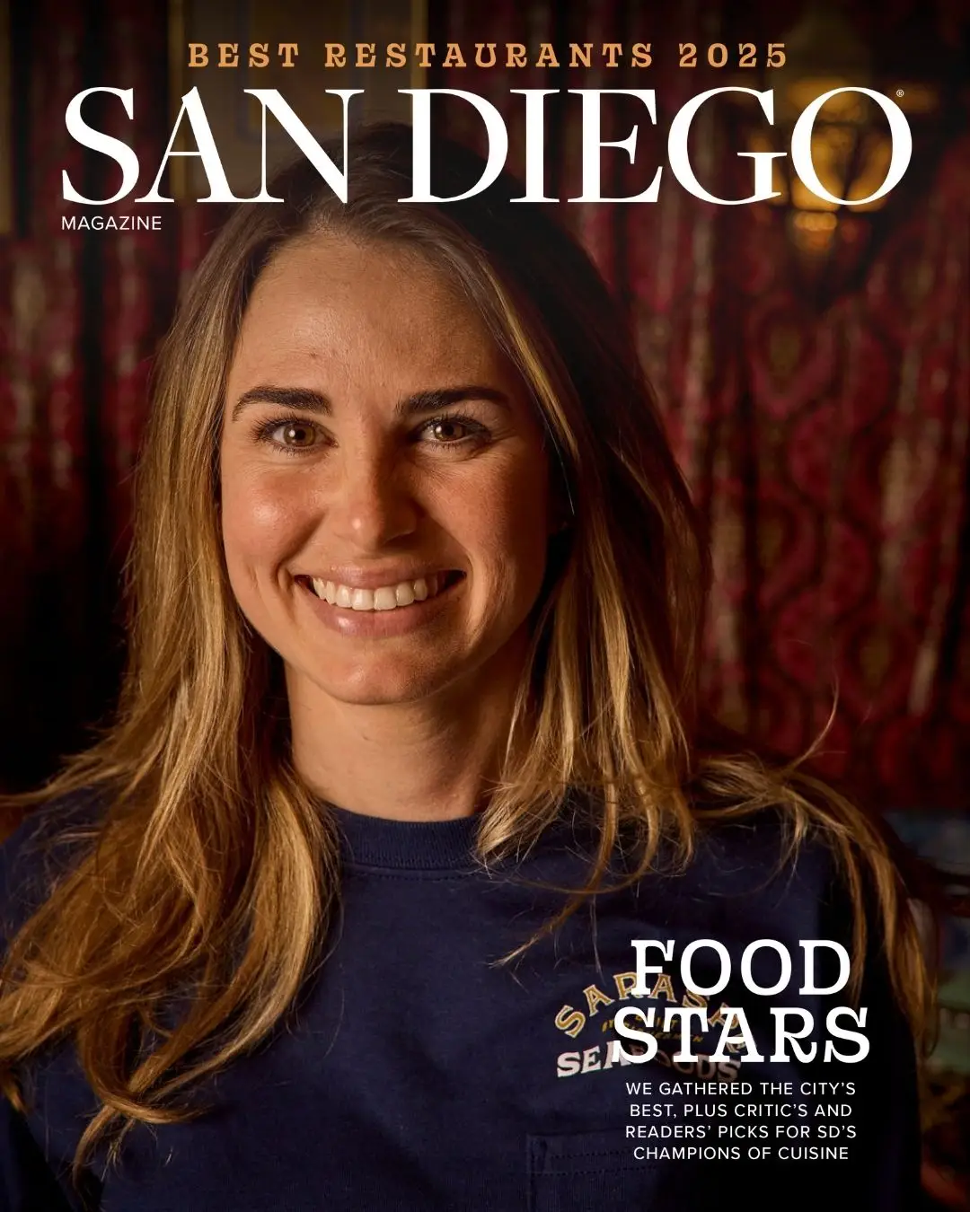 San Diego Magazine's 2025 Best Restaurants Edition cover shoot featuring Tanner Saraspe of Saraspe Seafoods