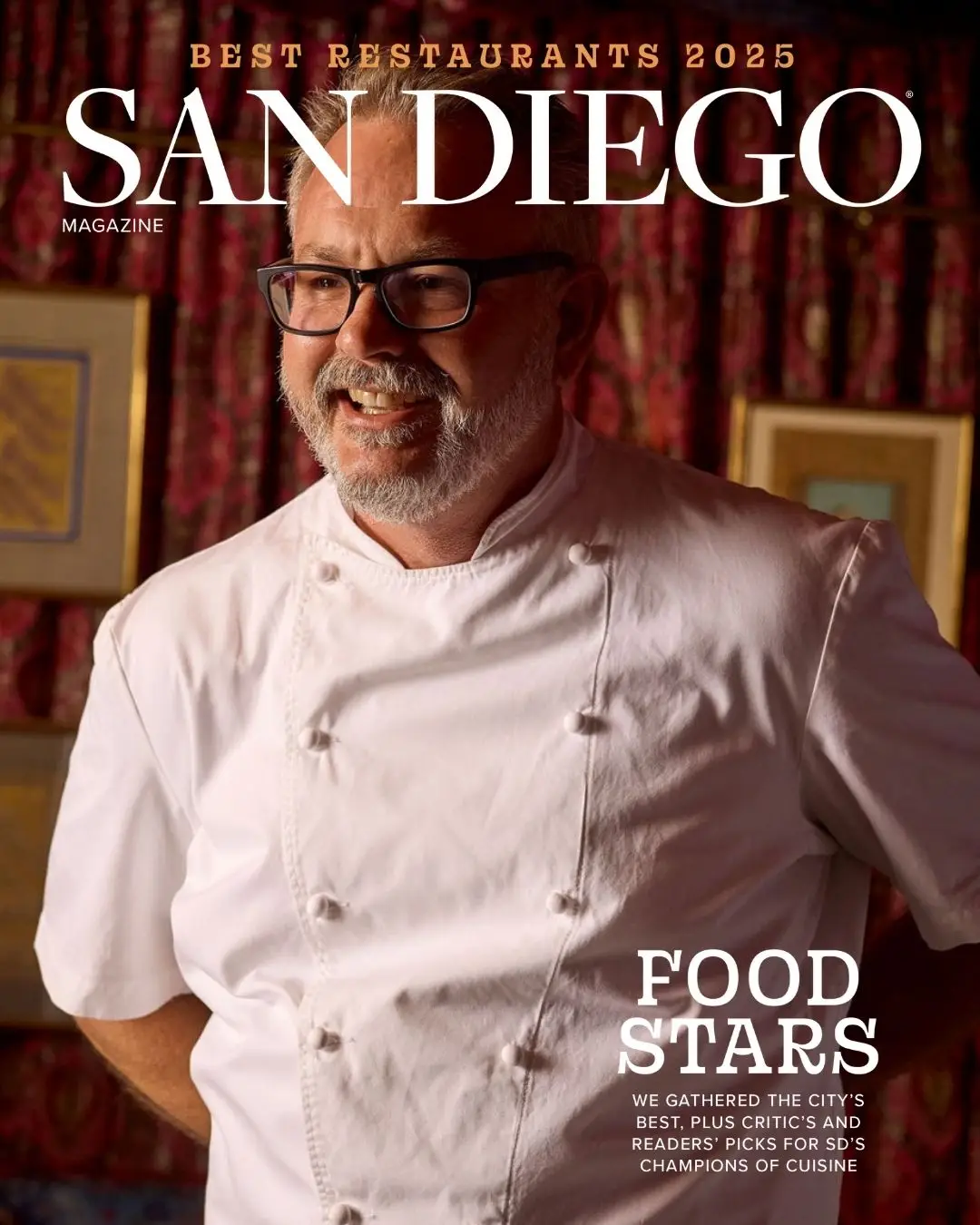 San Diego Magazine's 2025 Best Restaurants Edition cover shoot featuring Drew Deckman of 31ThirtyOne/ Deckman’s en el Mogor