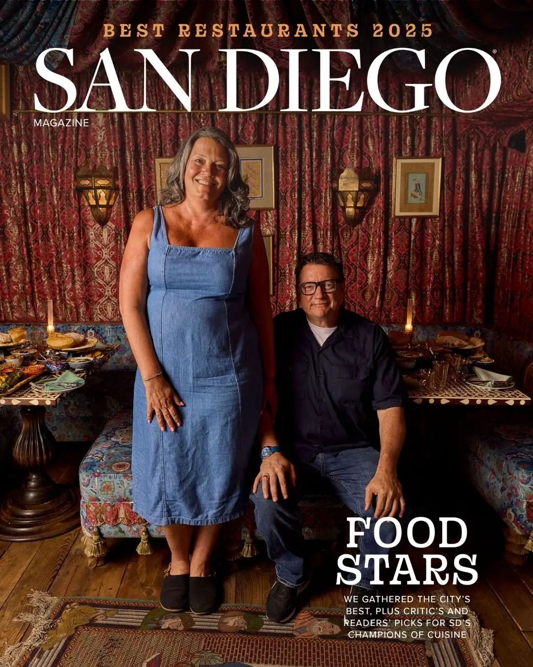San Diego Magazine's 2025 Best Restaurants Edition cover shoot featuring Aaron & Roddy Browning of Flying Pig Pub & Kitchen 