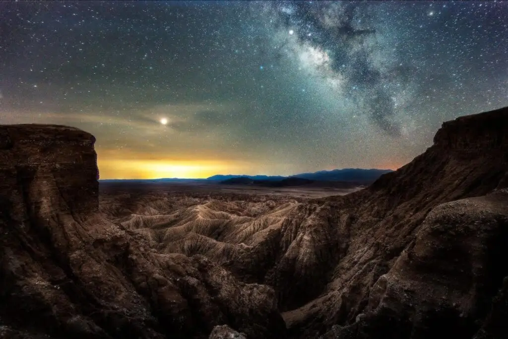 San Diego stargazing spots featuring Anza-Borrego Dessert State Park