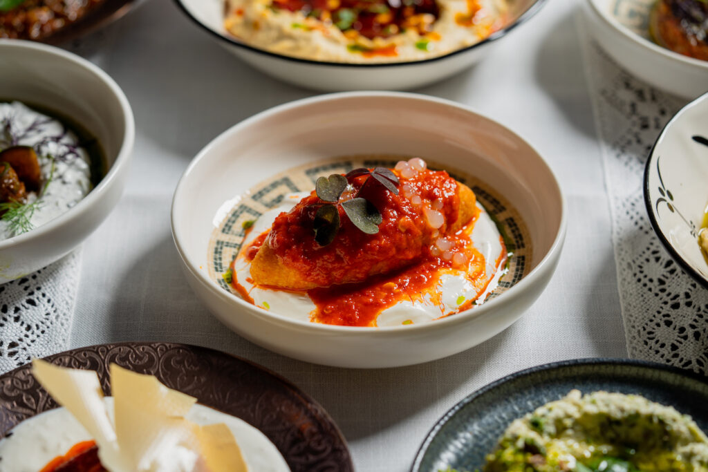 Appetizers from new Turkish restaurant in San Diego called Bosforo opening in Normal Heights featuring