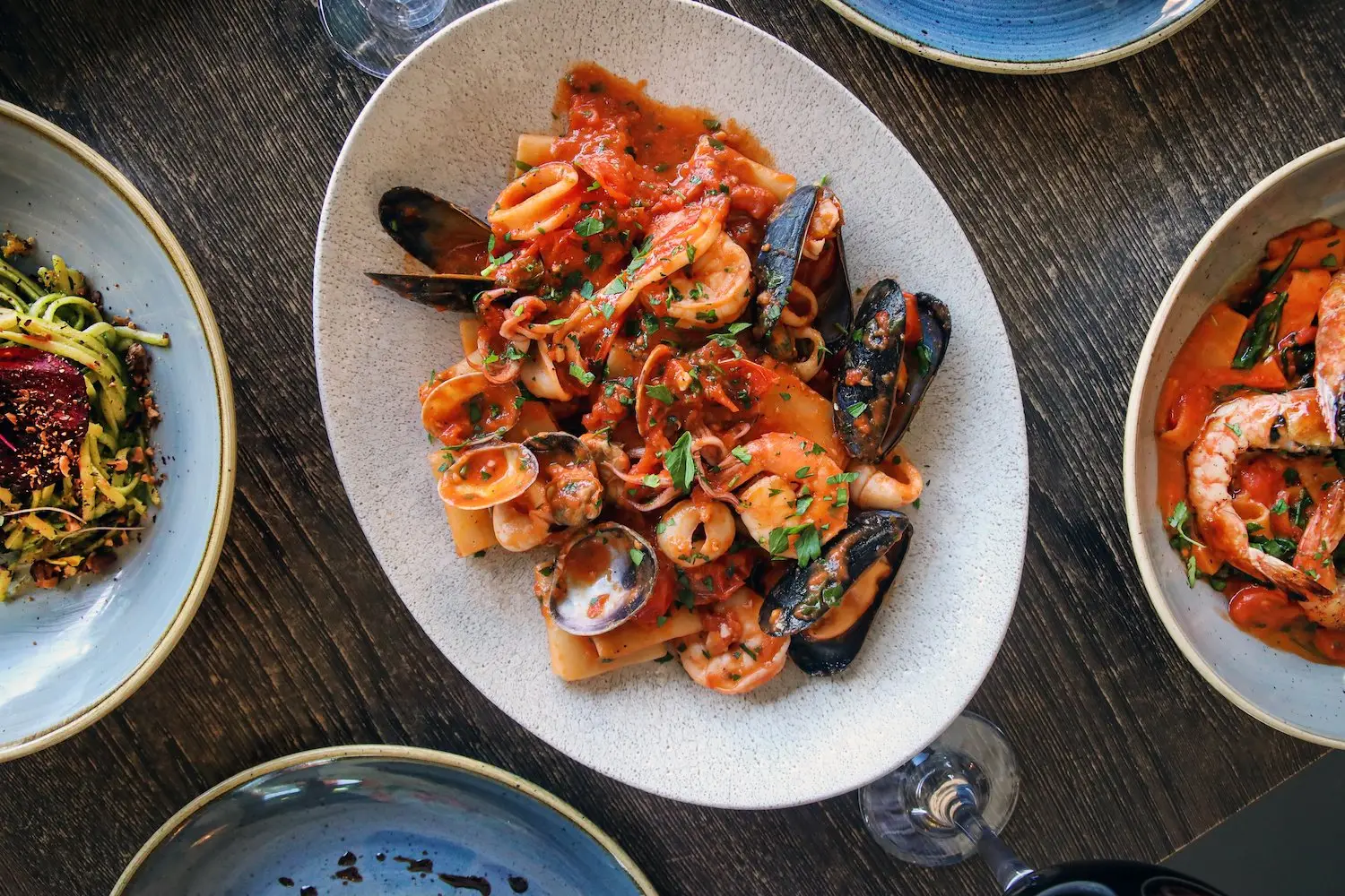 Food from San Diego Italian Restaurant Civico 1845 celebrating their 10 years of Calabrifornia