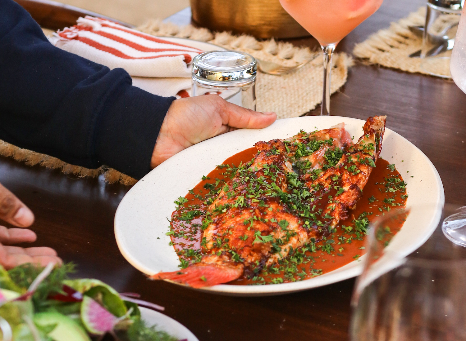 Bluefin tuna and prosciutto crudo from Ensenada restaurant Da Toni 