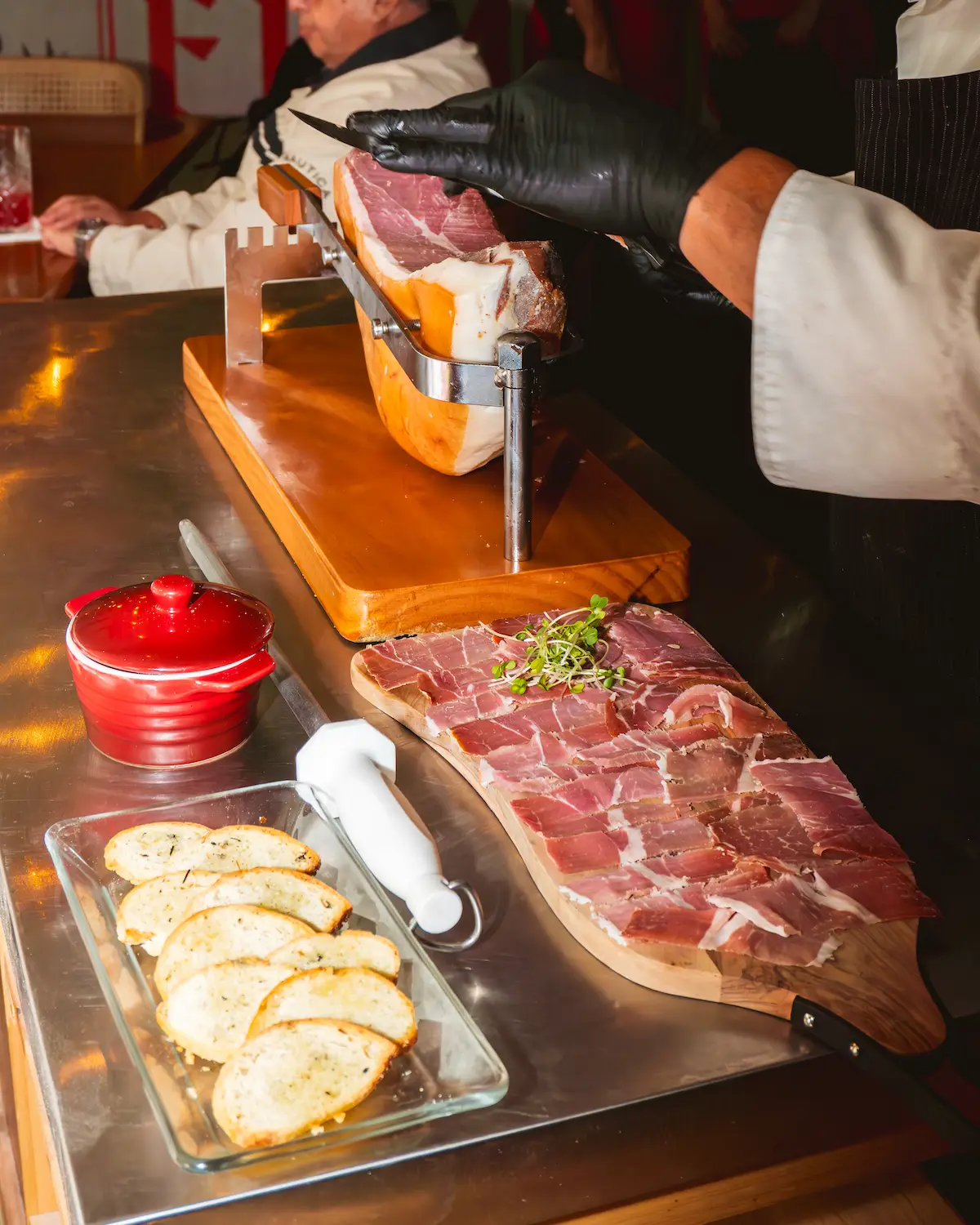 Sliced meat appetizers at Fumo Italian Grill in La Paz, Mexico