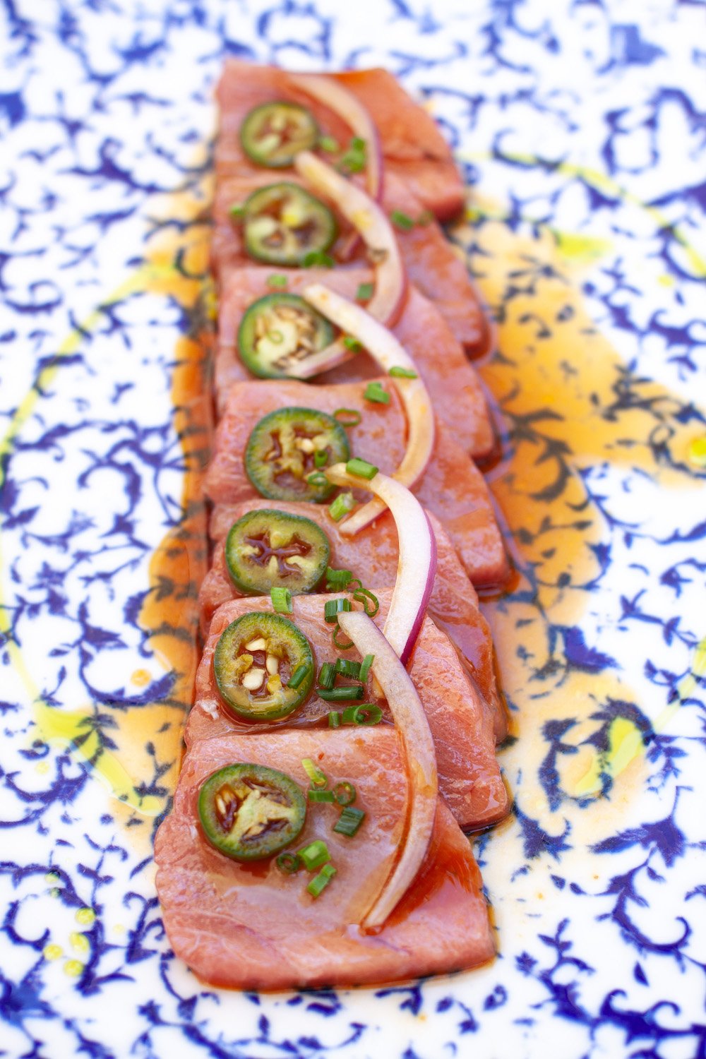 Bluefin tuna otoro from Ensenada restaurant Ophelia featured on the Mexico Michelin guide