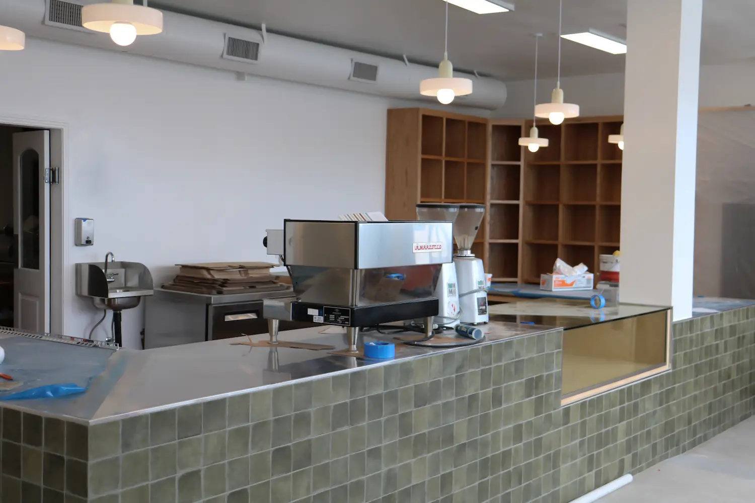 Interior of new San Diego cafe and coffee shop Marta in University Heights at the former Twiggs location