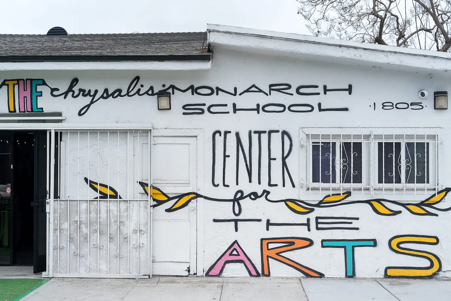 Exterior of the the Chrysalis: Monarch Center for the Arts in Barrio logan, a venue for the 2025 San Diego International Fringe Festival