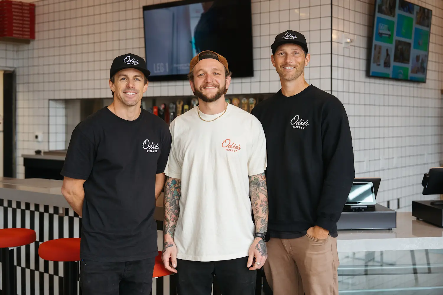The owners of new San Diego pizza restaurant Odie's Pizza opening in Oceanside featuring Odie O’Connor