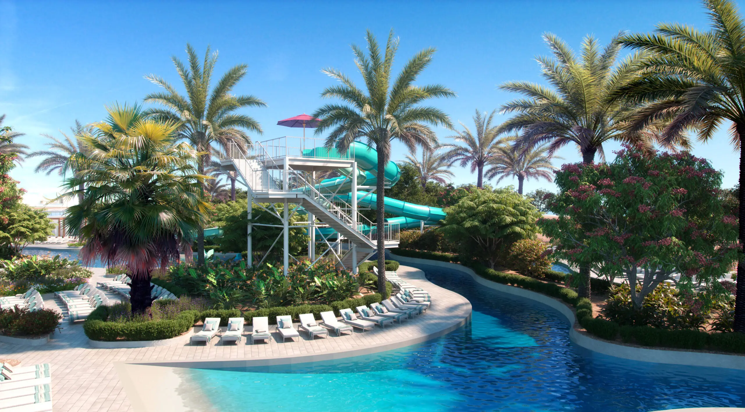 Exterior of Chula Vista's Gaylord Pacific Resort & Convention Center featuring pool where new bars and restaurants will open