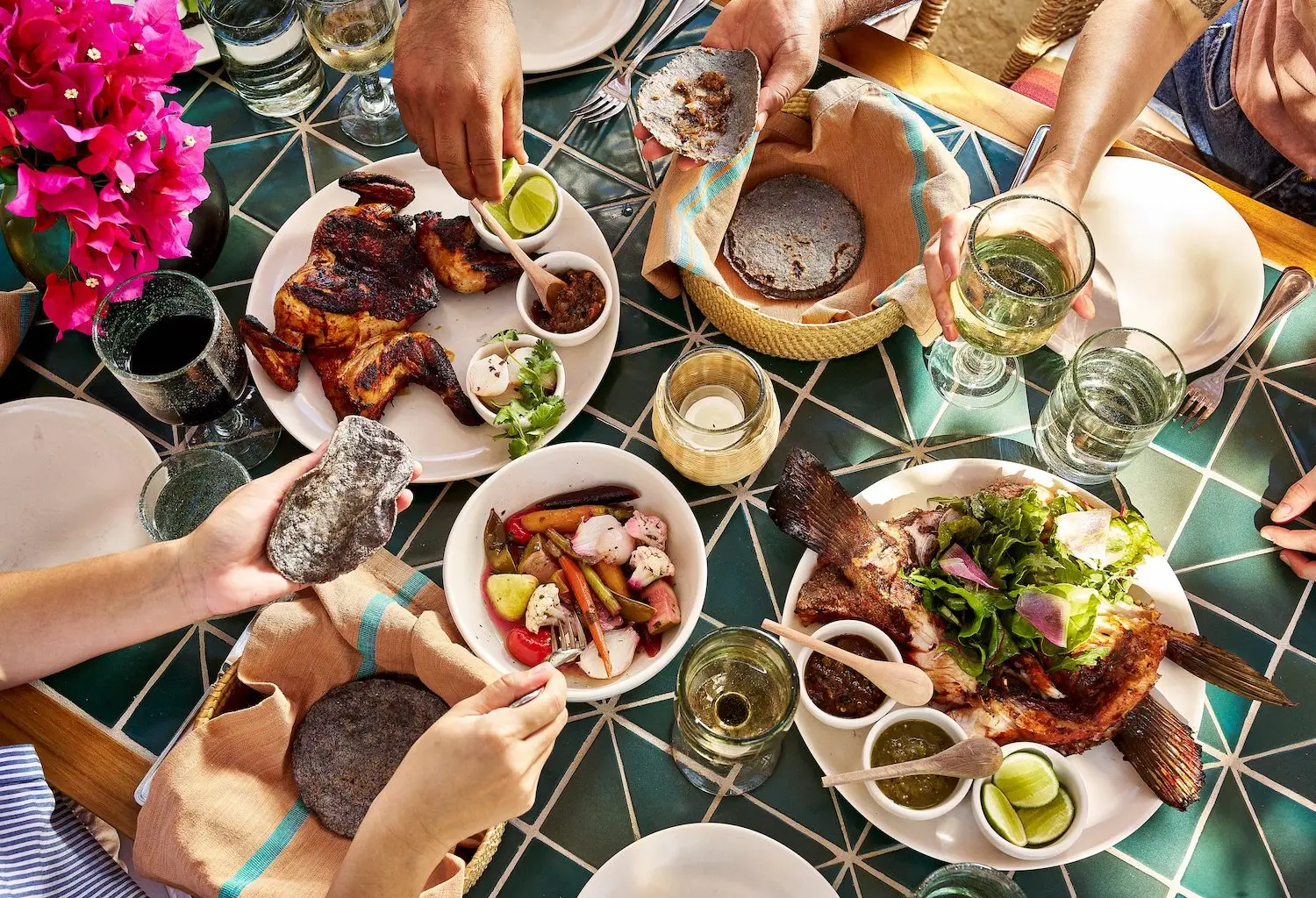 Food from Todos Santos restaurant Cosecha at Hotel San Cristóbal located in Baja California Sur, Mexico