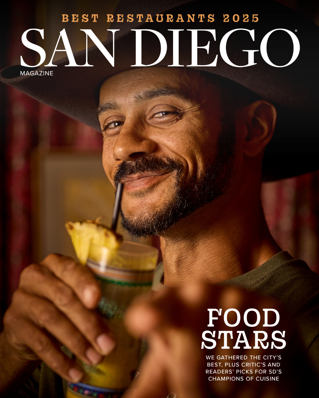 San Diego Magazine's 2025 Best Restaurants Edition cover shoot featuring Ty Thompson – Thompson Heritage Ranch