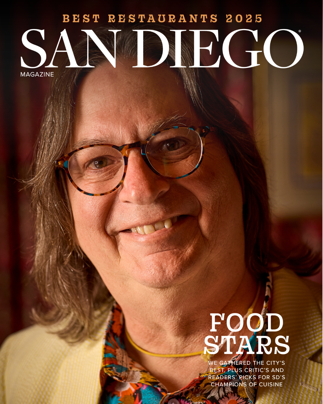 San Diego Magazine's 2025 Best Restaurants Edition cover shoot featuring Randy Smerik – Solare Ristorante